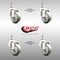Service Caster 3 Inch 316SS Gray Polyurethane Wheel Swivel 1/2 Inch Threaded Stem Caster Set SCC SCC-SS316TS20S314-PPUB-121315-4 - alternate 2